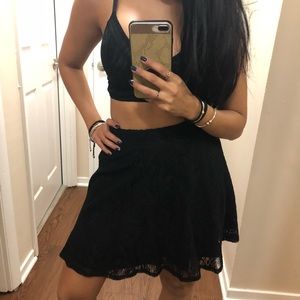 Xhilaration Black Lace Skirt